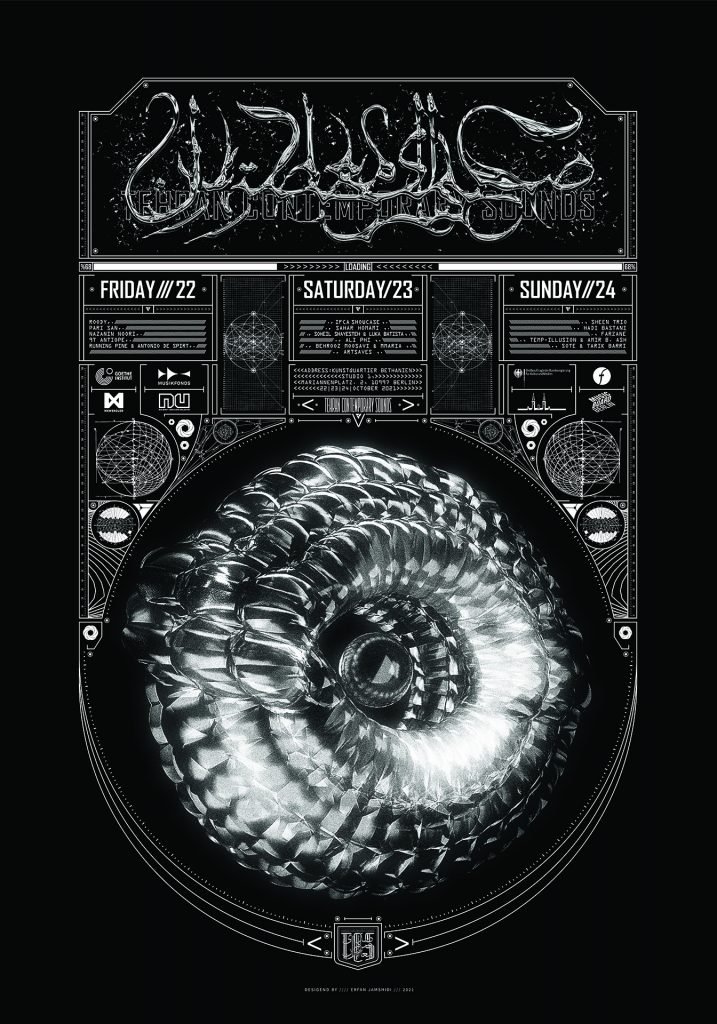 Tehran Contemporary Sounds Festival Poster 2021